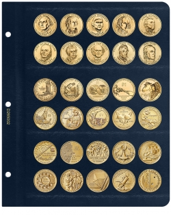Универсальный лист для памятных монет США 1 доллар фото